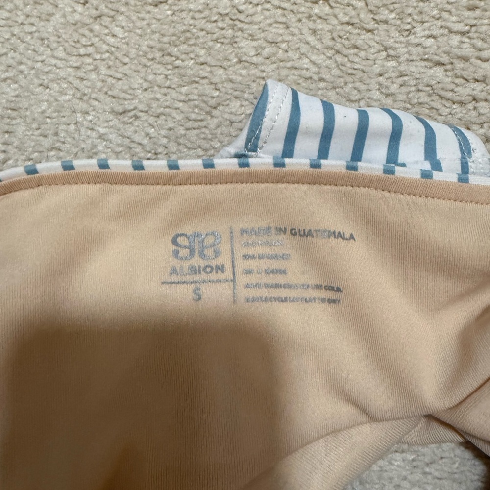 Albion Beige and Blue Striped Garment